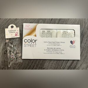 NWT Bundle of Color Street + Angel Cell Charm Under the Stars Nails